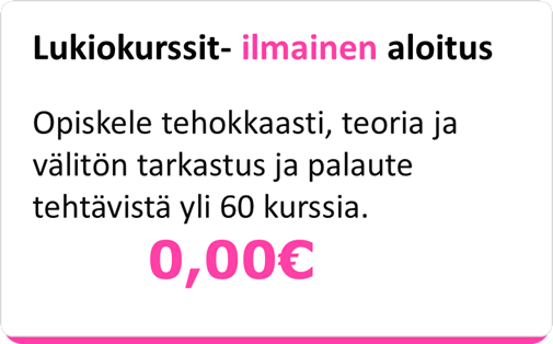 ilmainen aloitus webtuote