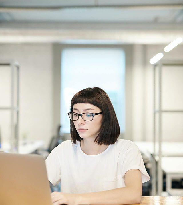 Using laptop, laptop, teacher working, specialist working, office work, AI work